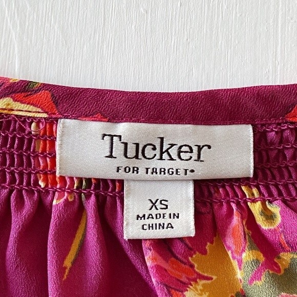 TUCKER X TARGET XS Floral Dress Purple Pink Collaboration RARE LIMITED EDITION - Picture 9 of 15